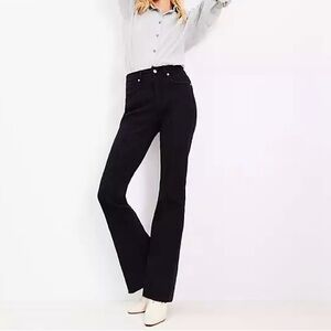 LOFT Black Slim Fit Flare Jeans